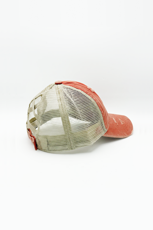 Vintage PonyCap® – Washed Cotton Ponytail Cap